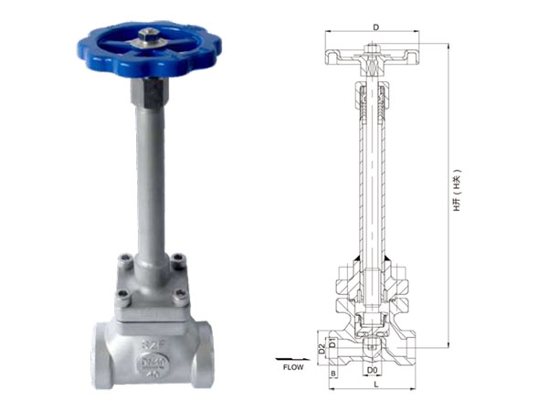 DJF-D系列低温长轴截止阀