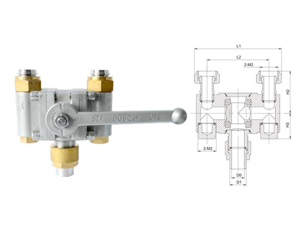 DQS-25P型低温三通球阀